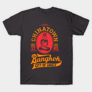 Vintage Bangkok Buddha Logo - Retro Thai Shirt Design T-Shirt